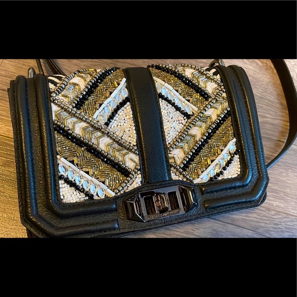 Rebecca Minkoff Beaded Wonder Small Love Crossbody Bag - Picture 2 of 7